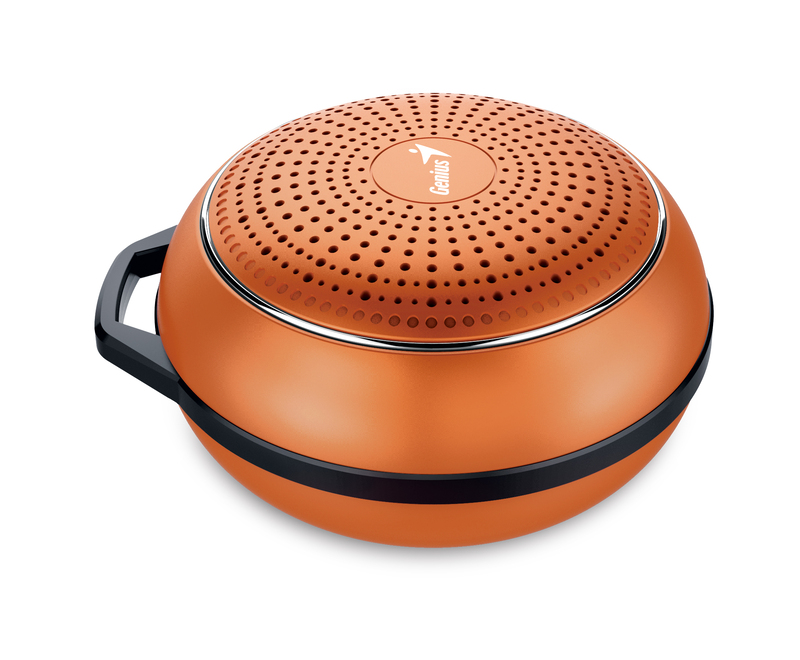 Genius Speaker Sp-906Bt Plus 10 Hours Play Time For Mobile Devices, Flame Orange